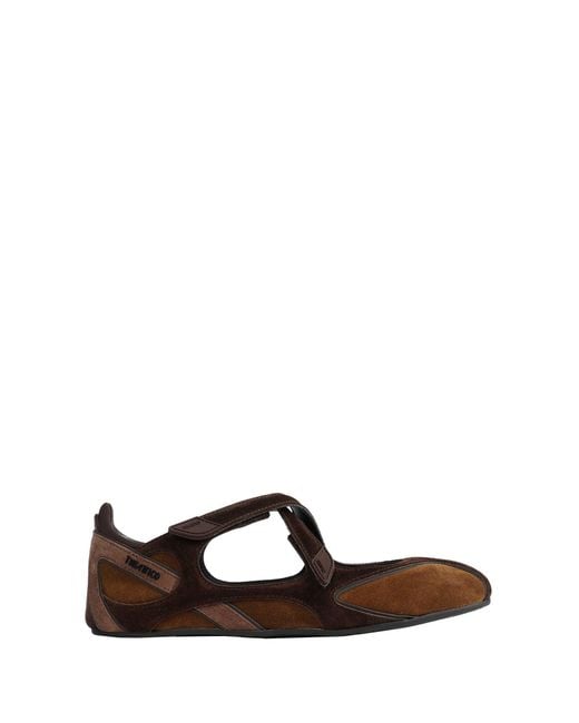 The Attico Brown Floor01 Ballerina Flats