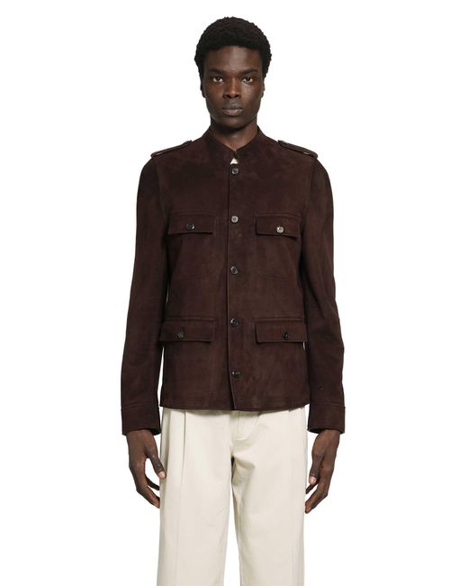 Prada Brown Suede Jacket for men
