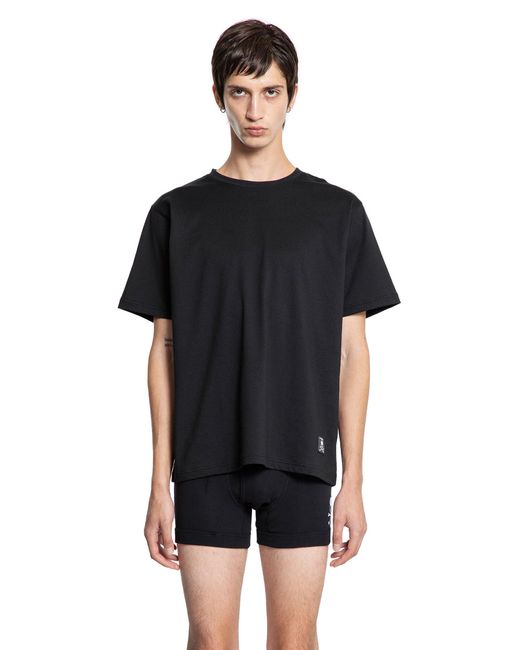 MASTERMIND WORLD Black T-Shirt And Trunks Set for men