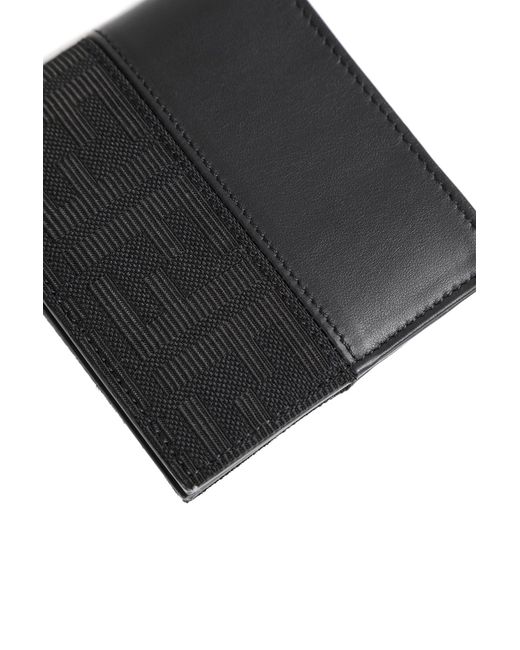 Fendi Black Ff Jacquard Wallet for men