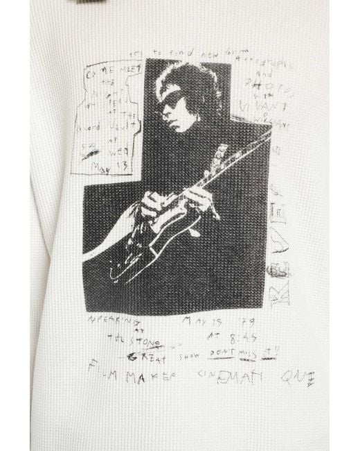 Ann Demeulemeester White Emil 'The Night Whisper' Long Sleeve T-Shirt for men