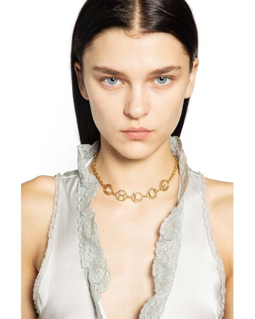 Chloé Metallic Script Choker