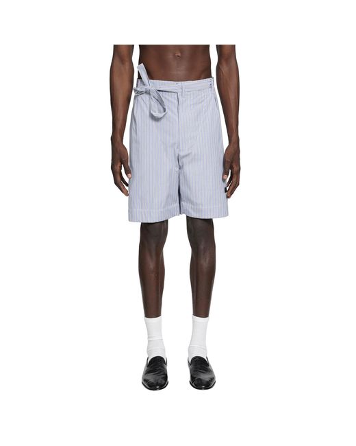 Givenchy Blue Striped Bermuda Shorts for men