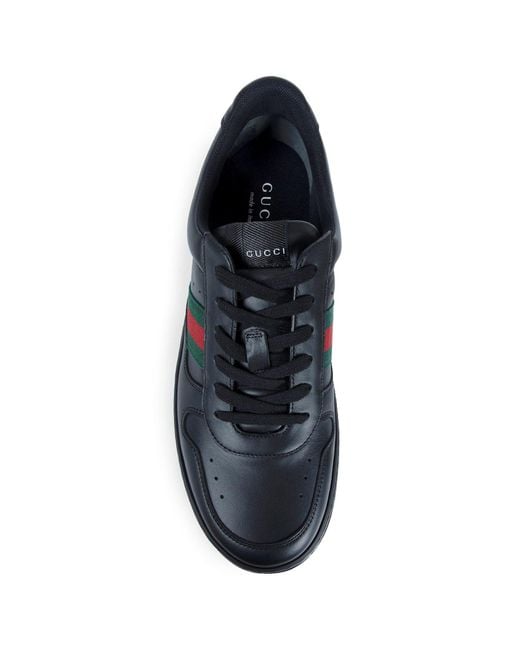 Gucci Black Leather Sneaker for men