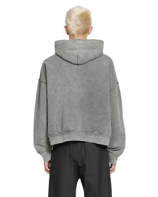 Song For The Mute Gray 'It's A Holiday' Relaxed Hoodie French Terry for men