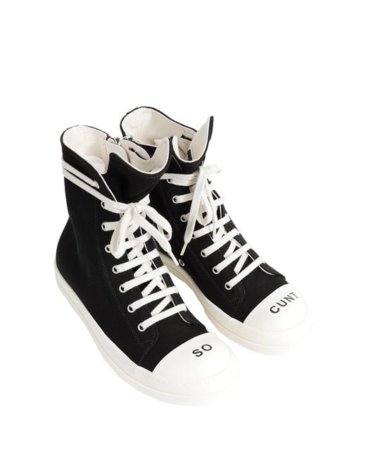 Rick Owens Black Tower Sneaks for men