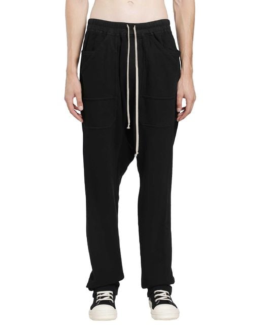 Rick Owens Black Tower Classic Cargo Drawstring for men