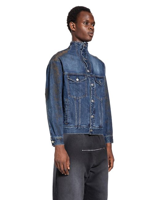 JORDANLUCA Blue Liquidity Jacket for men