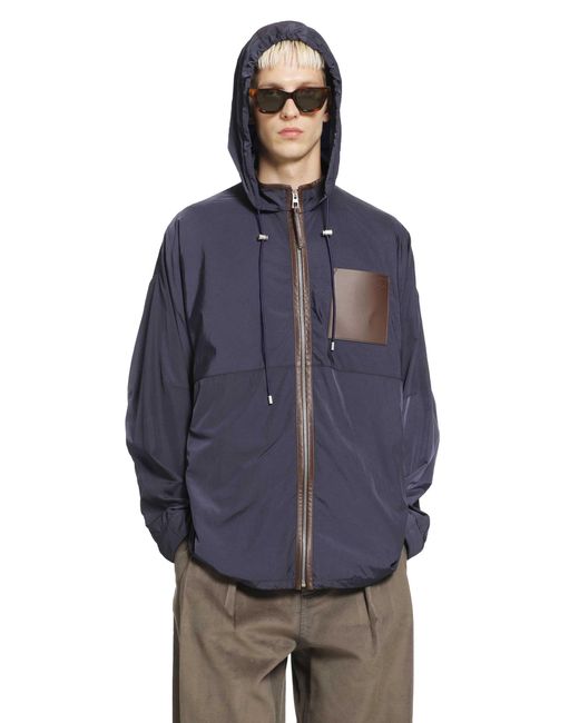 Loewe Blue Hooded Jacket for men