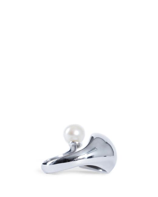 ALAN CROCETTI White Blown Alien Pearl Ring