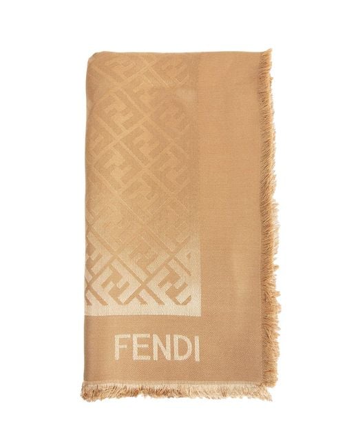 Fendi Natural Ff Shawl