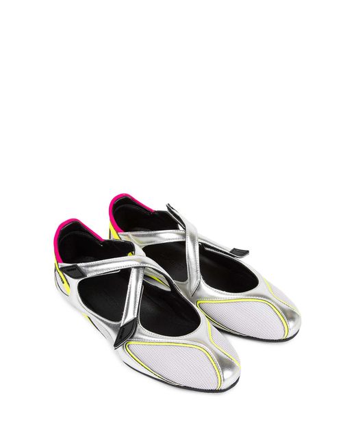 The Attico Metallic Floor 01 Ballerina Flats