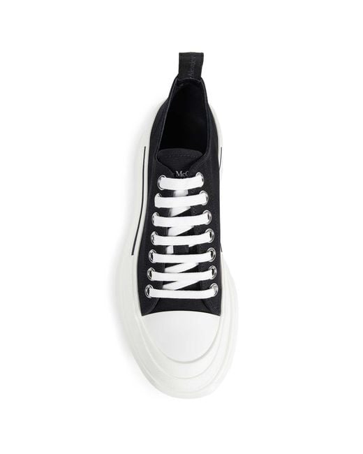 McQueen White Tread Slick Sneakers for men