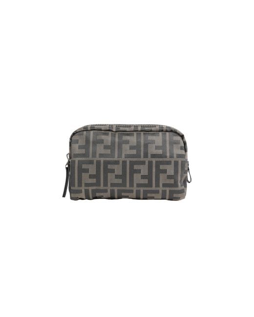 Fendi Gray Micro Toiletry Case for men