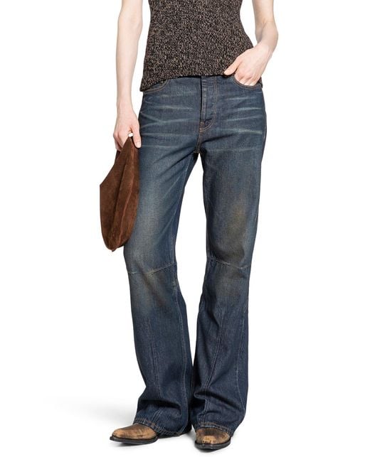 Our Legacy Blue Moto Cut Jeans