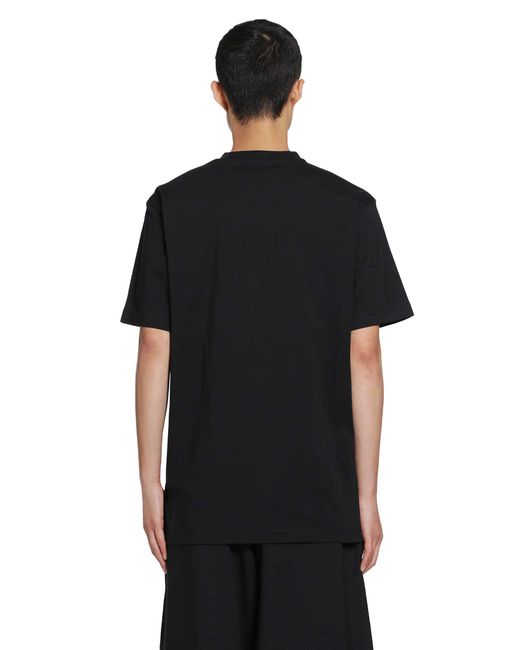 Y-3 Black Regular Short Sleeve Tee for men