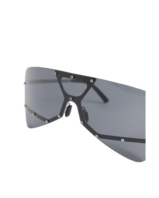 Rick Owens Gray Tower Sunglasses for men