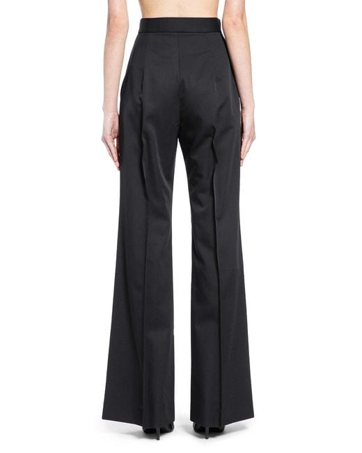 Vivienne Westwood Blue Pleated Wool Twill Wide Leg Trousers
