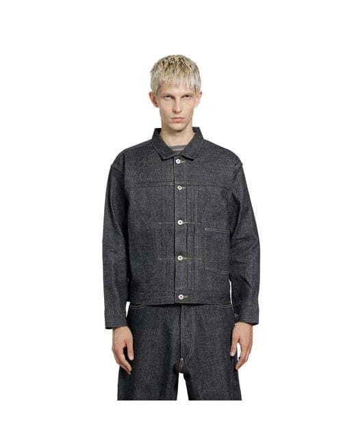 TAIGA TAKAHASHI Black Lot 703 Denim Jacket 1920's for men