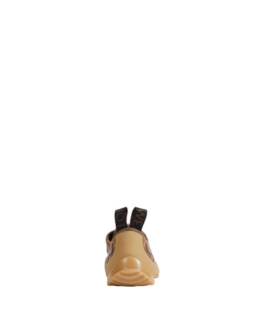Loewe Brown Suede Grip Sneakers