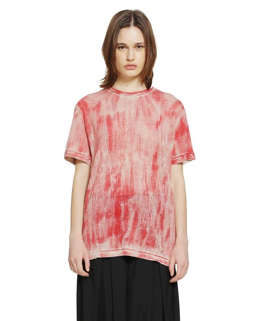 Comme des Garçons Pink Overdyed Linen T-Shirt