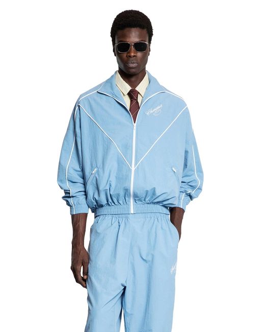Willy Chavarria Blue Ruff Rider Track Jacket for men