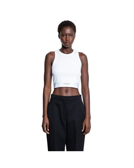 Givenchy Black Cropped Tank Top