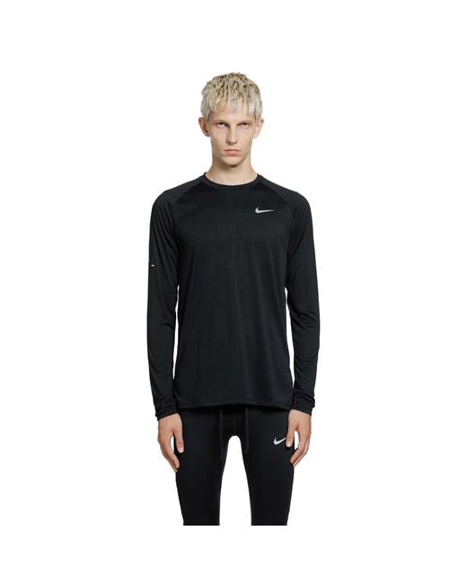 Nike Black Dri-Fit Adv Long Sleeve Running Top for men