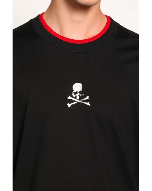MASTERMIND WORLD Black Layered Skull T-Shirt for men