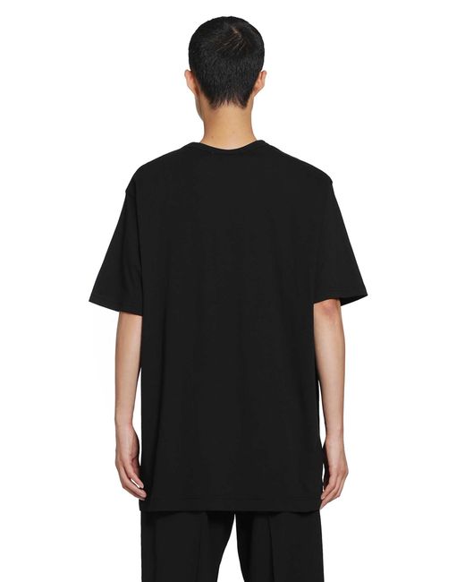 Yohji Yamamoto Black Yohji Single Jersey Long Sleeve Tee for men