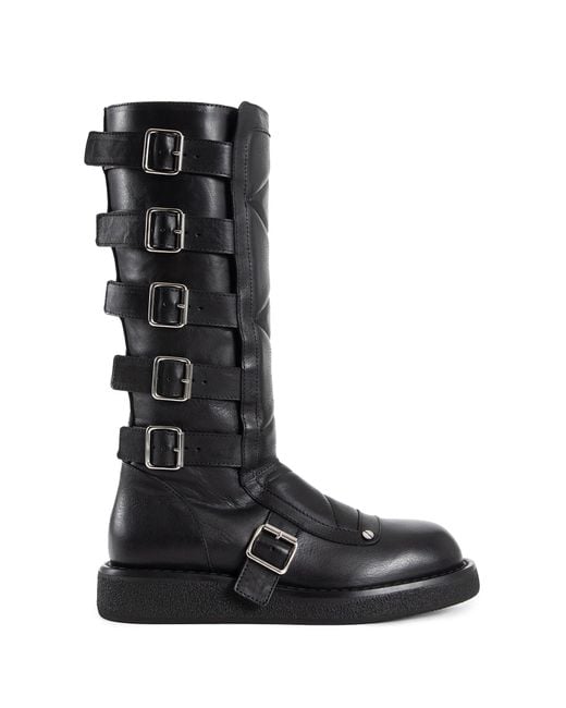 Ann Demeulemeester Black Ditte Wrap Boots