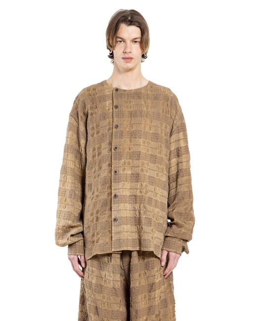 Uma Wang Brown Tobin Top for men
