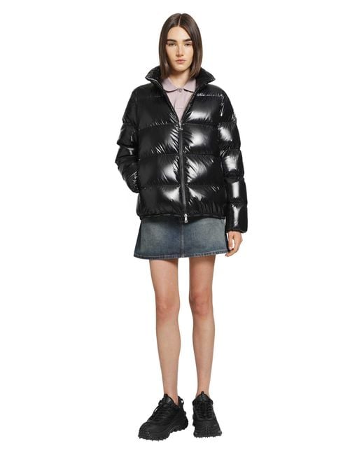 Moncler Black Abbadia Short Down Jacket