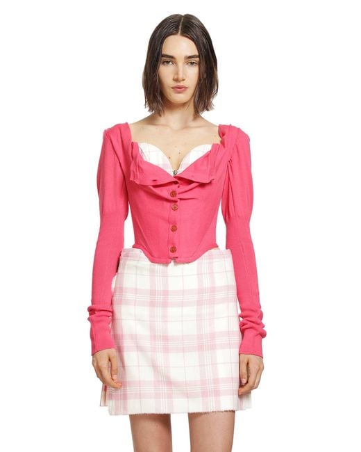 Vivienne Westwood Pink Bea Corset Cardi