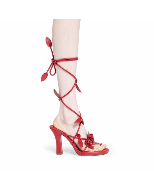 Burberry Red Sandals
