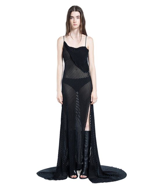 Ann Demeulemeester Blue Aaricia Long Bias Slip Dress