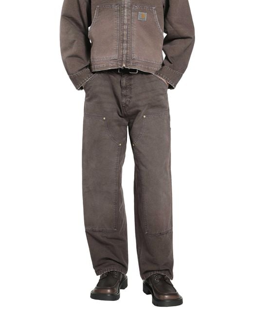 Carhartt Gray Og Double Knee Pants for men