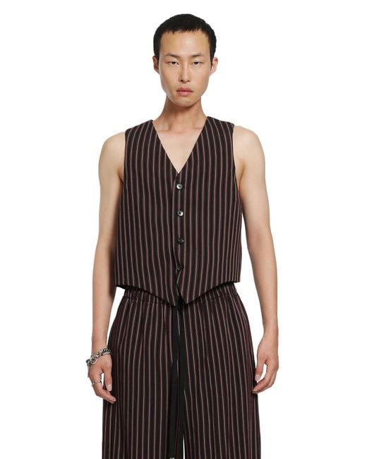 Ann Demeulemeester Black Kaare Classic Waistcoat for men