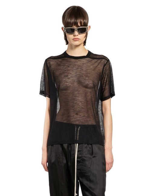 Rick Owens Black Temple Brad T-Shirt