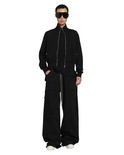 Rick Owens Black Tower Creatch Cargo Drawstring for men