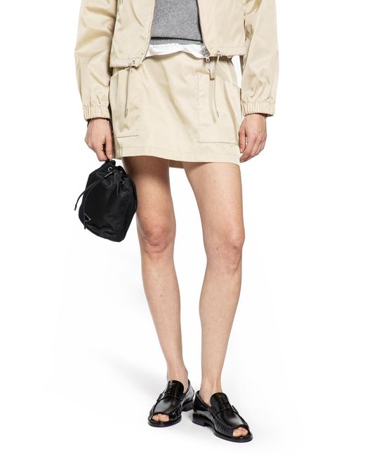 Prada Natural Re-Nylon Mini Skirt