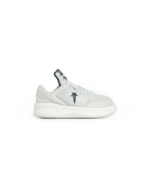 Rick Owens White Converse Collaboration Turbowpn Ox Sneakers for men