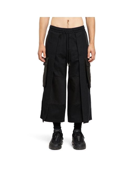 Maharishi Black M42 Hakama Cropped Track Pants for men
