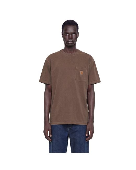 Carhartt Brown Loose Pocket T-Shirt for men