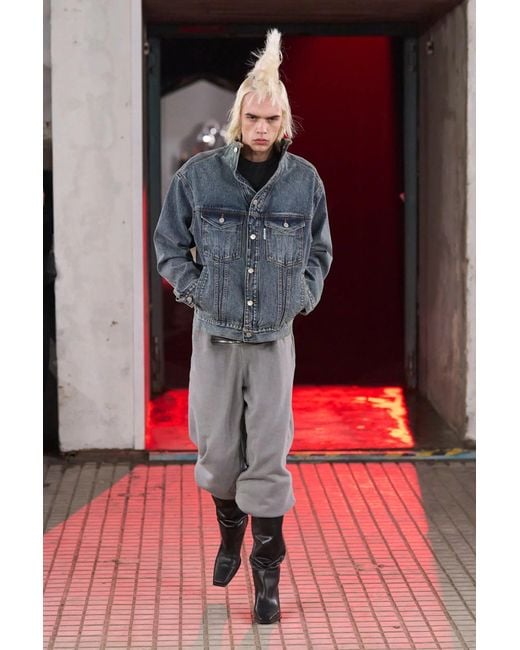 JORDANLUCA Blue Liquidity Jacket for men
