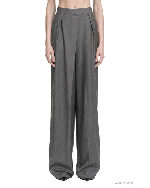 Petar Petrov Gray Flash Cut Trousers