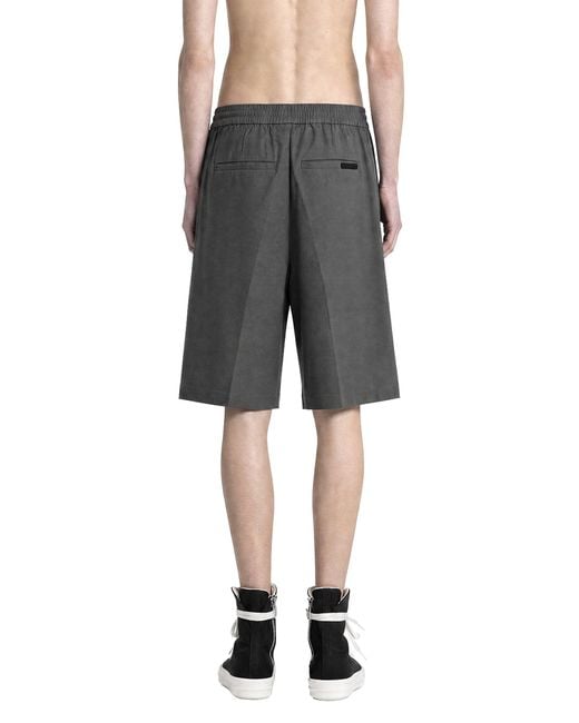 Fear Of God Gray Relaxed Drawstring Shorts for men