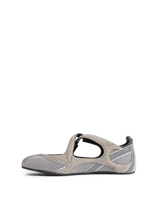 The Attico Gray 'Floor 01' Ballerina Flats