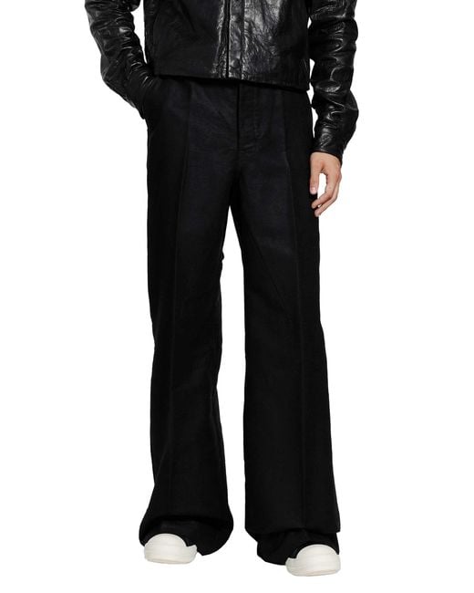 Rick Owens Black Tower Work Pants for men