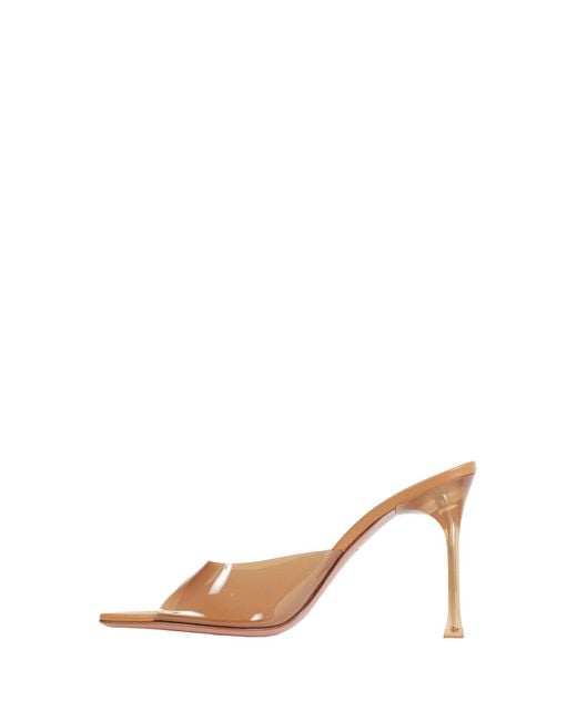 AMINA MUADDI Natural Alexa Glass Slipper 95